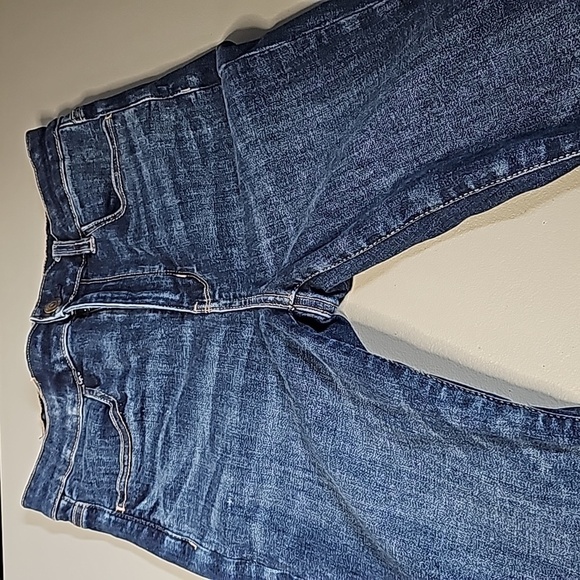 American Eagle size 4 next level stretch dark wash super high rise jeggings - Picture 5 of 8